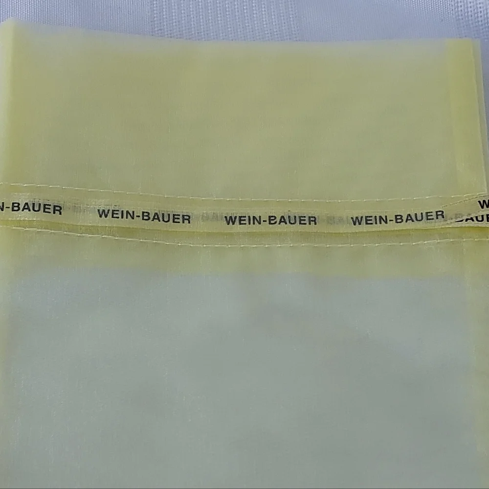 Yellow Organza Wine Gift Bags SET of 6 NWT